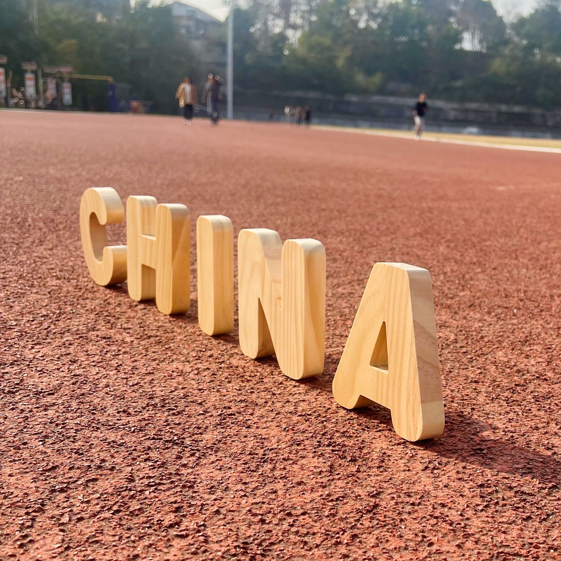 De madera para niños 26 letras en inglés palabras de ortografía jardín de infantes grandes bloques de construcción equilibrio apilamiento alto apilamiento juguetes educativos