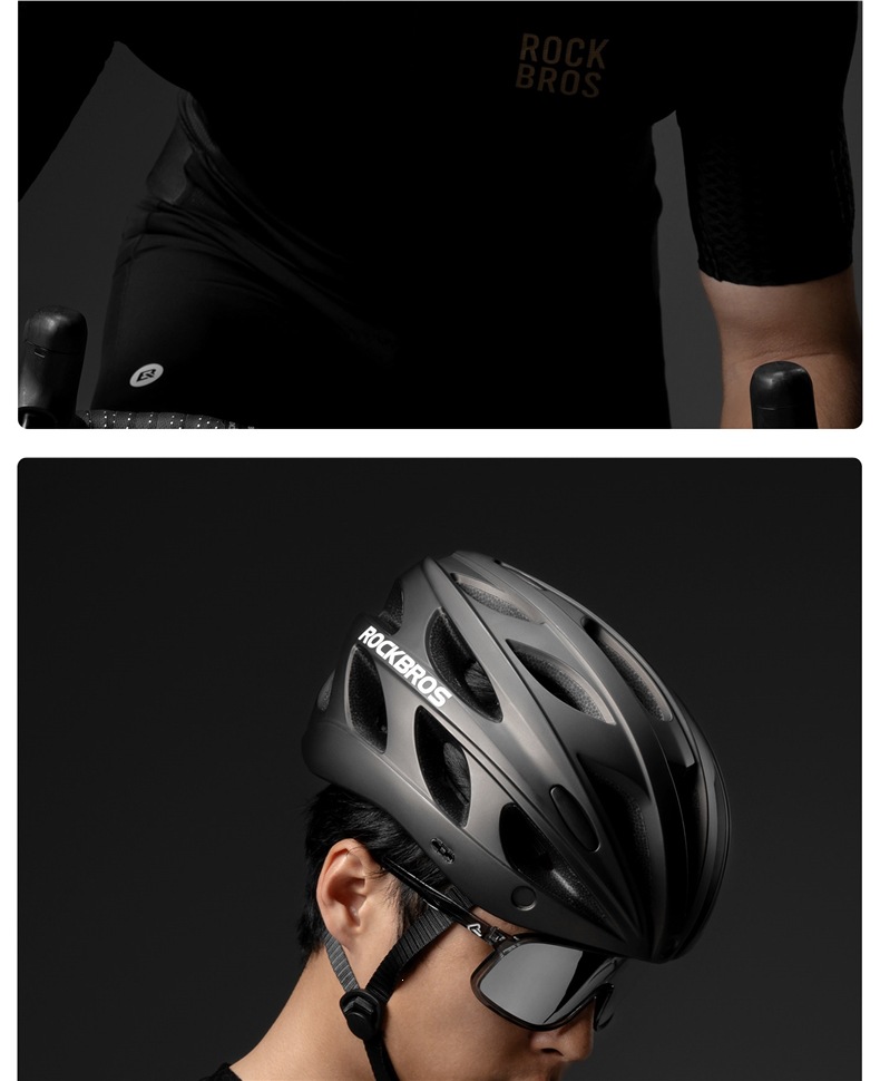 Rock Brothers cycling helmet for men, bicycle helmet for women, teenagers, mountain and road bikes, children's safety helmet equipment