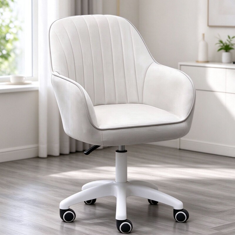 Computer Chair, Office Chair, Makeup Stool, Chair with Backrest, Dormitory Chair, Study Chair, Desk Chair, Comfortable Chair for Long Sitting, Bean Bag Chair