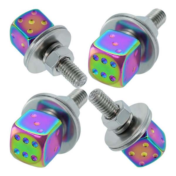 Dice brand car license plate screw fastener set car license plate…