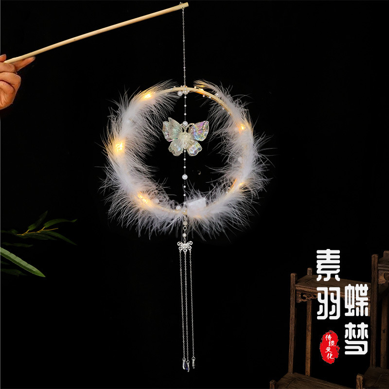新款花灯中秋元宵节日手工diy成品摆摊古风拍照儿童月亮手提灯笼|undefined