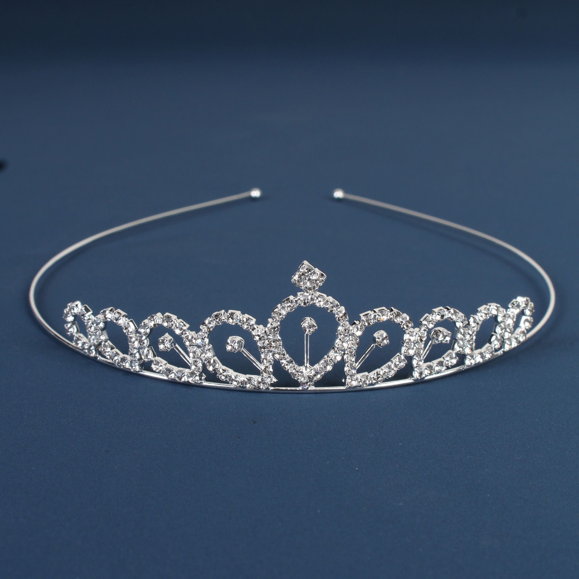 Fabricante recomendar estilo coreano niños diadema nupcial rhinestone tocado estilo coreano vestido de boda garra cadena Accesorios al por mayor