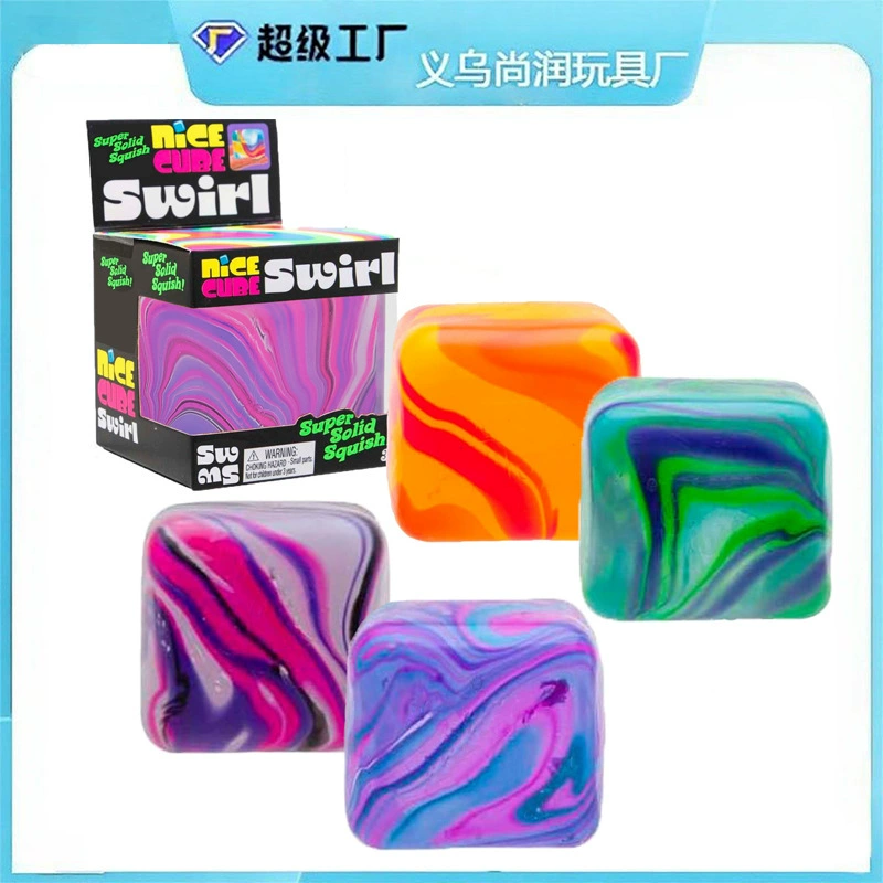 Новая трансграничная модель: игрушка-антистресс Needoh в виде кубика льда с узором, мягкая игрушка-сквиш из мальтозы