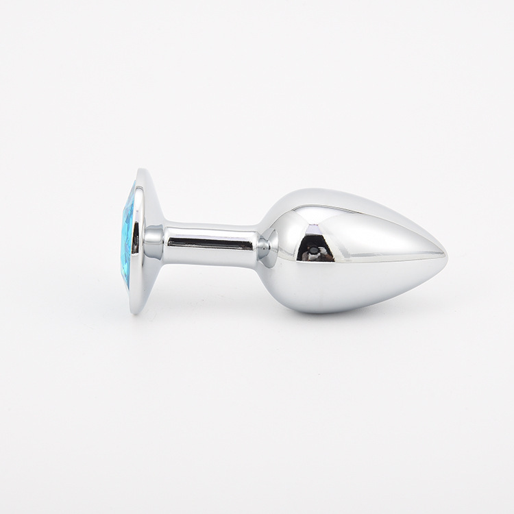 Metal Anal Plug Set 3 Pieces Round-Base Backcourt Plugs for Men and Women — detail image 4