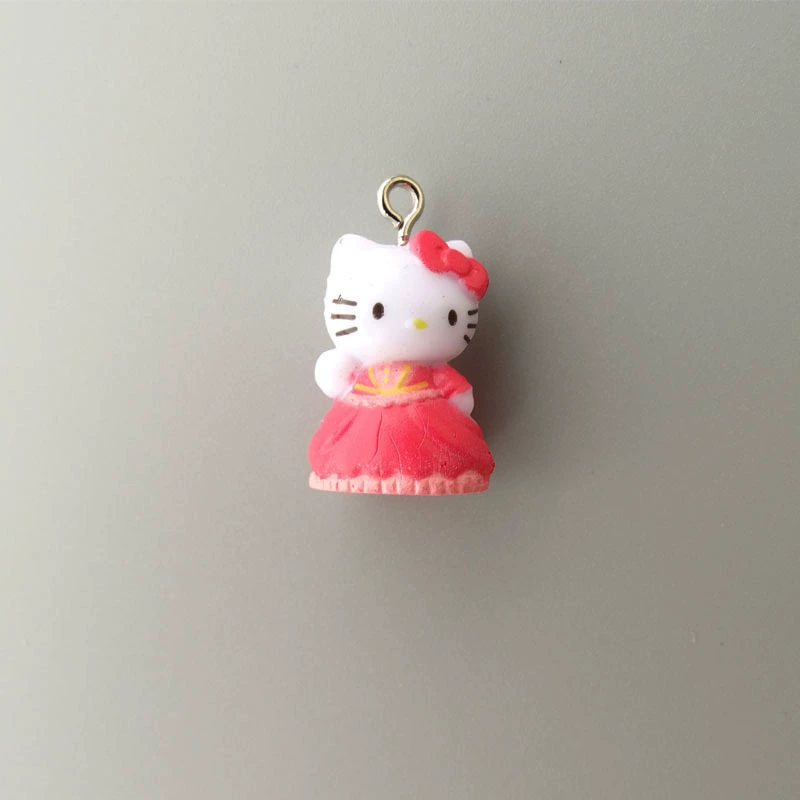 Hello Kitty, маленькая мини-фигура, подвеска, handmade