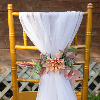 simulation Back party chair decorate wedding Ceremony Aisle decorate new pattern Sen family outdoors wedding Back