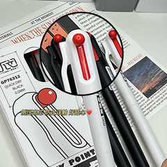 聽文關鍵點按動中性筆雙珠CS速干進口油墨簡約高顏值刷題簽字黑筆