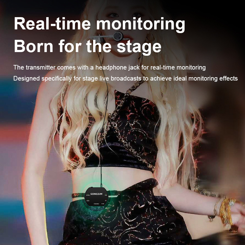 W-380 무선 모니터링 시스템 라이브 스테이지 밴드 이어 드래그 드래그 멀티 장치 하나의 키 스위치 채널