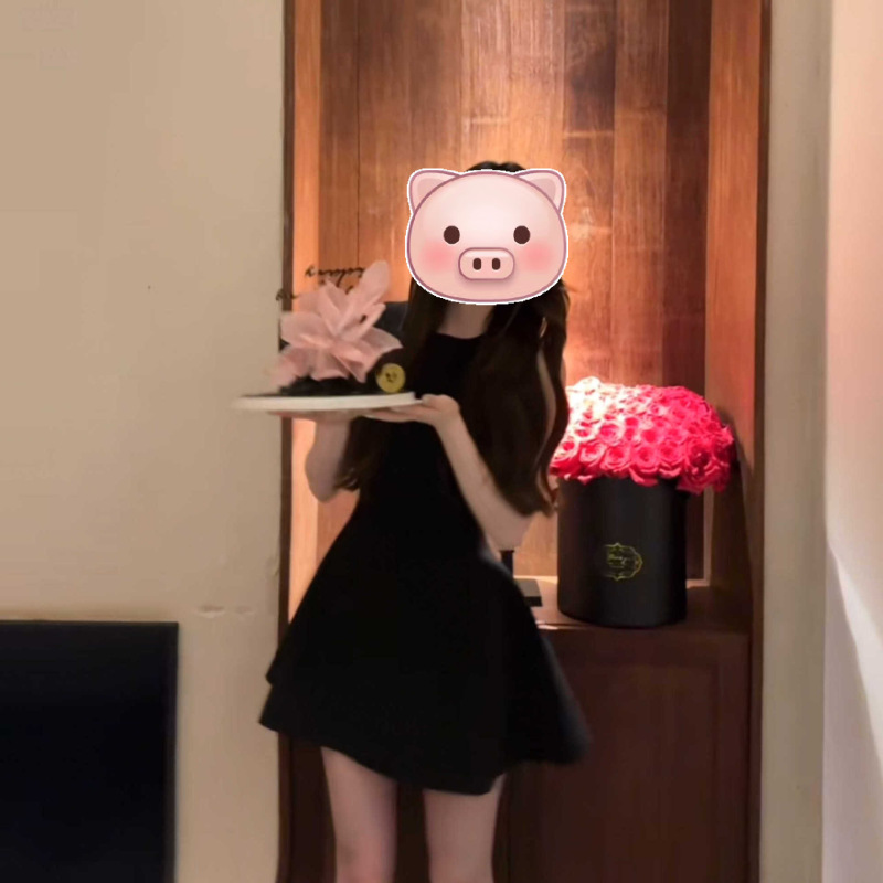 舒胡蕾生日裙【无袖版夏季薄料西装短裙显瘦收腰女装无袖连衣裙|undefined