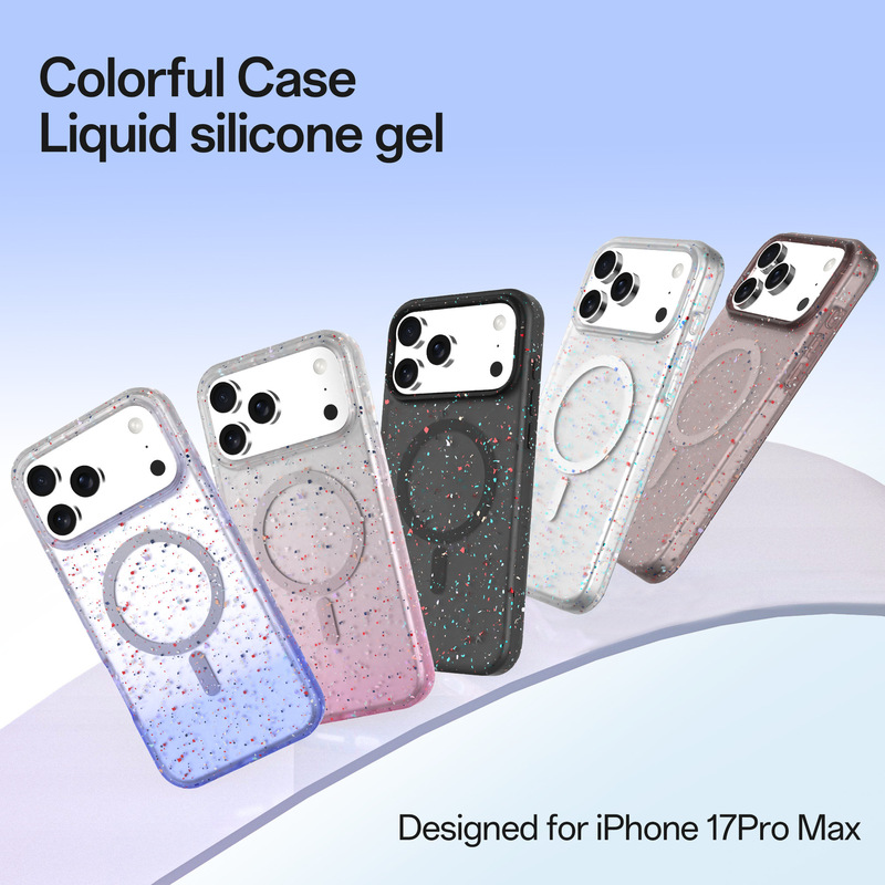 Suitable for Iphone17Promax Mobile Phone Case 17Air Official Same Style Translucent Silicone Magnetic Magsafe Case