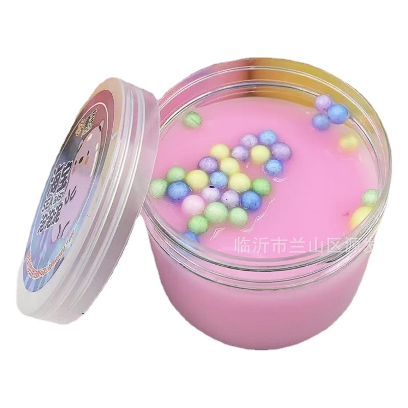 Puff barro pegamento espumoso Cristal de barro monocromo arcilla delgada juguetes para niños 2 yuanes grandes almacenes al por mayor DIY Descompresión jugar