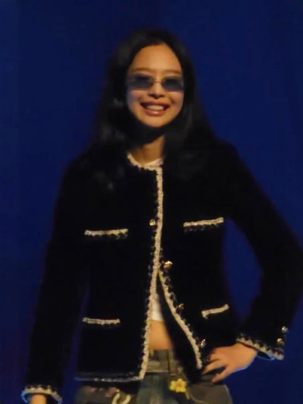 明星Jennie同款黑色小香风外套女2025年早秋新款设计感气质上衣潮|undefined