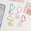 Cartoon cute acrylic pendant, keychain, headphones, bag decoration, Korean style, with little bears