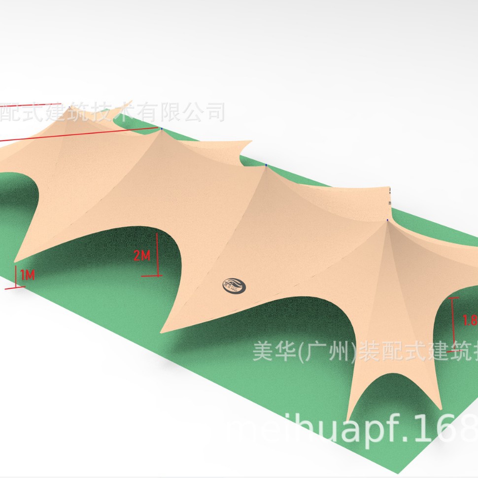 Sifeng pantalla Big Sky 400 metros cuadrados Pantalla de cielo grande sombrilla recepción camping lugar escénico Pantalla de cielo al aire libre polígono Pantalla de cielo