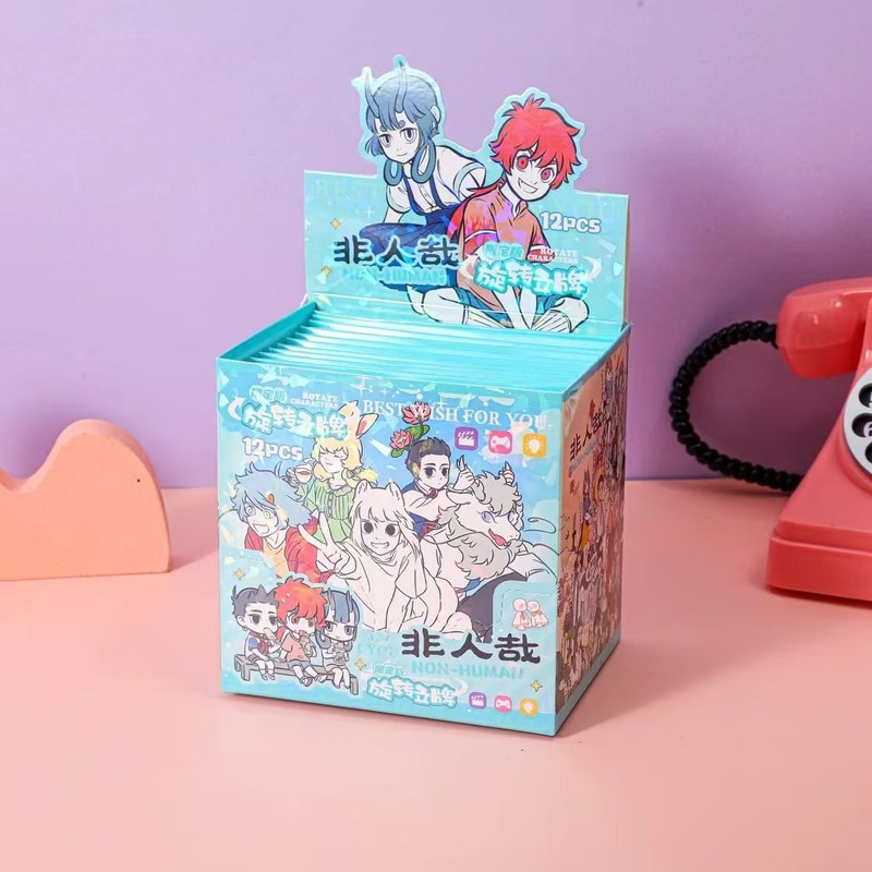新しいラブブ回転スタンドクリエイティブかわいいブラインドボックスLABUBUアクリルデスクトップ装飾品子供のギフト|undefined