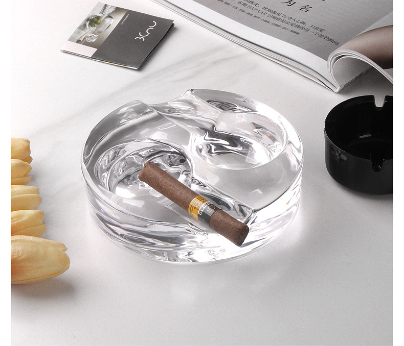 Turkey Crystal Glass Ashtray Creative Personalized Multi-functional European-style Home Living Room Coffee Table Decoration Ashtray