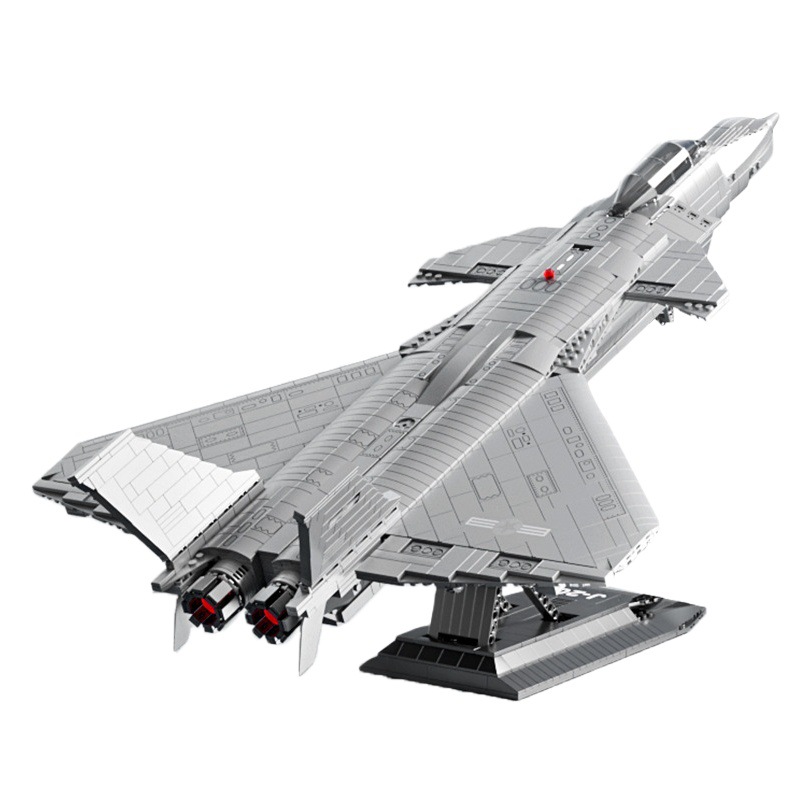 Compatible con LEGO J-20 aviones militares bloques de construcción de cohetes espaciales de combate montado juguetes educativos para niños al por mayor
