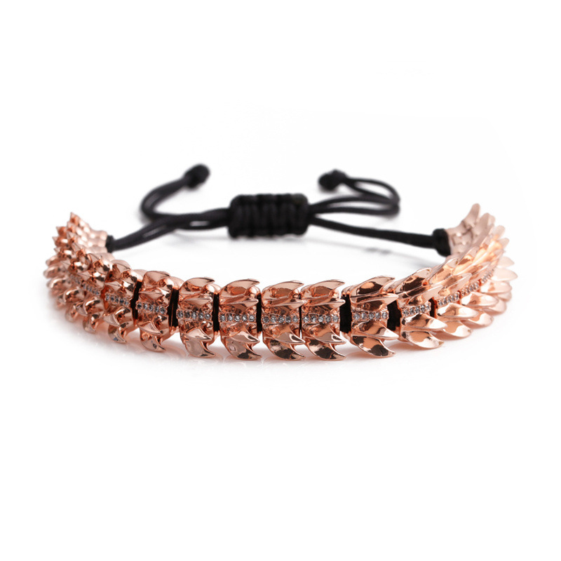 47g Weight Bracelets Classification Housewarming, Anniversary, Business, Wedding, Travel, Birthday, Festival Occasion Copper Material Skull Pattern Unisex Gender Fashion Style Green Color Fashion Skull Adjustable Copper Inlaid Zircon Bracelet 15