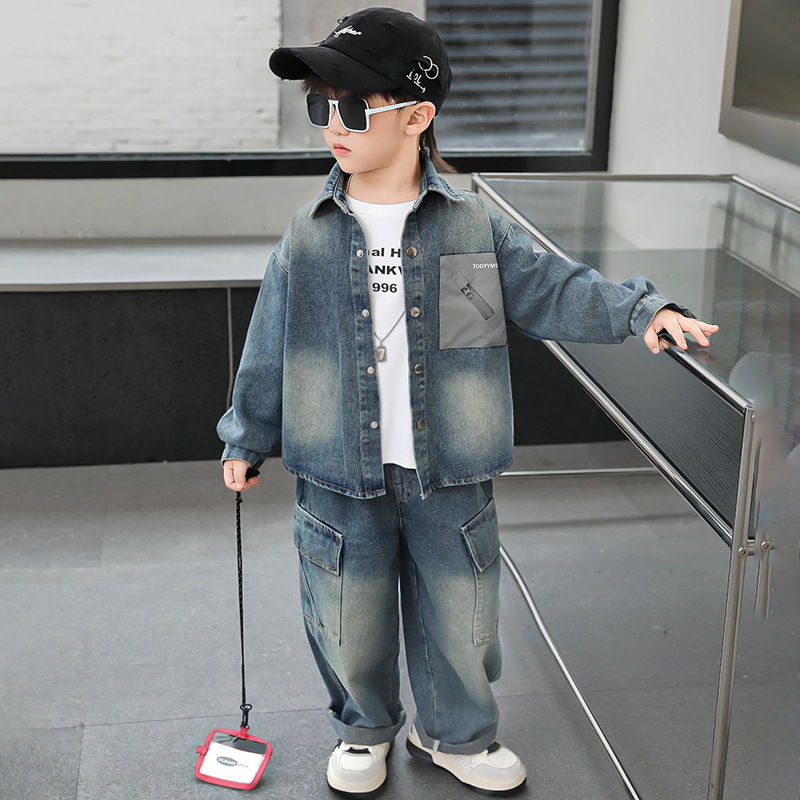 Autumn denim set for boys