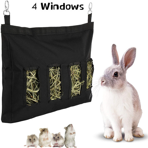 Bestselling Pet Feeder Hanging Guinea Pig Small Animal Food Storage Bag Feeding Bag Rabbit Hay Bag