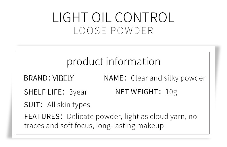 VIBELY Thousand Bird Pattern Breathable Oil-control Setting Powder, Clear, Smooth, Waterproof and sweat-proof Setting Powder puff undefined