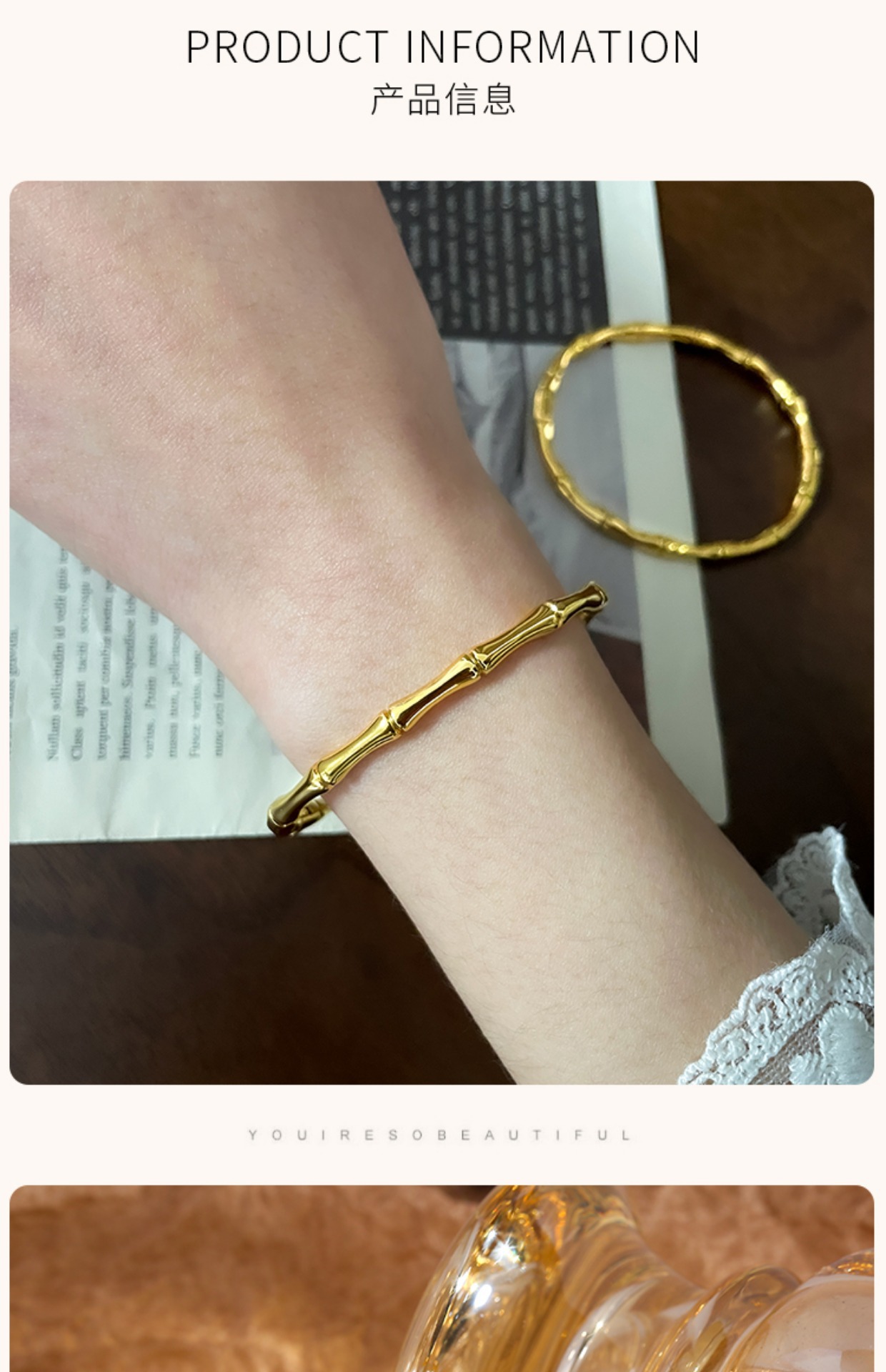 Titanium Steel Material Solid Color Pattern Elegant Solid Color Titanium Steel Plating Bangle