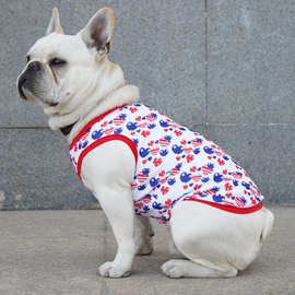 宠它薄款狗狗背心小型犬比熊法斗衣服宠物夏季衣服防掉毛一件代发