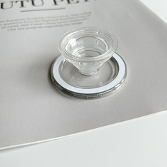 Strong Magnetic Tap Phone Airbag Stand Transparent Detachable Lazy Person Invisible Phone Stand Factory Cross-border Wholesale