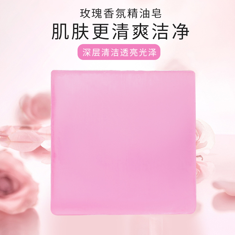 Rose Perfume Essential Oil Soap Handmade Perfume Soap Shower Soap Oil Control Face Wash Bath Soap Full Body Soap Essential Oil Soap