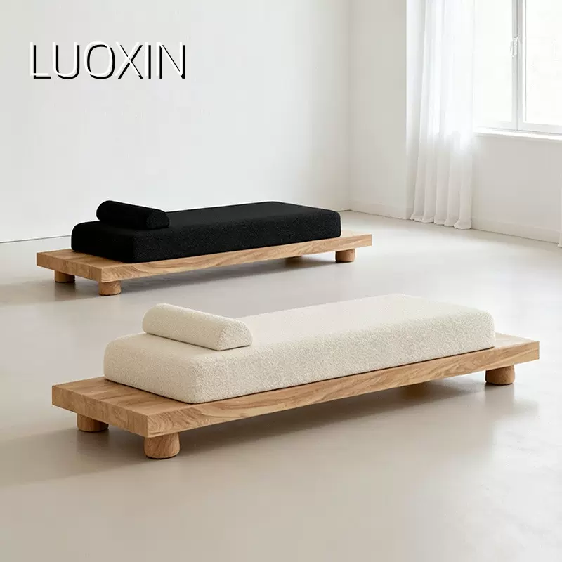 中古风实木长条凳酒店民宿客房床尾凳样板房入户玄关凳衣帽间长凳