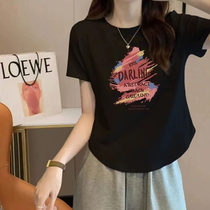 ExquisiTe ShorT-sleeved T-shirT for Women 2024 New HoT STyle Unique and BeauTiful Age-reducing Top Women's STyle Top Fashionable T-shirT