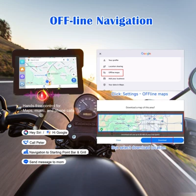 Motorcycle driving recorder Navigation System Wireless