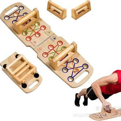 Деревянная плоскопанная поддержка для тренировок многофункциональная фитнес-доска из массива дерева для домашнего спорта отжимания фитнес-тренировки