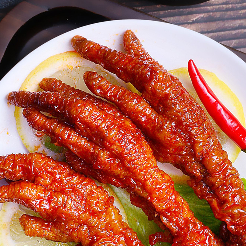 Lingmei 虎皮鶏足煮込み鶏足、スパイシーな鶏足、バルクチキン、すぐに食べられるスナック、安価で大量|undefined