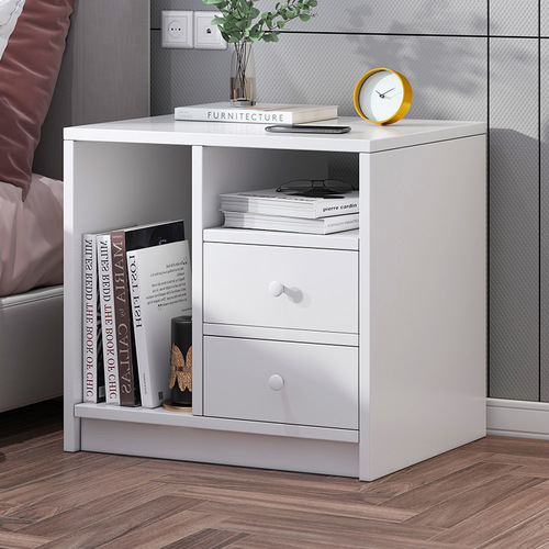 Bedside cabinet minimalist modern household with lock small storage and organization cabinet simple mini bedroom bedside stand