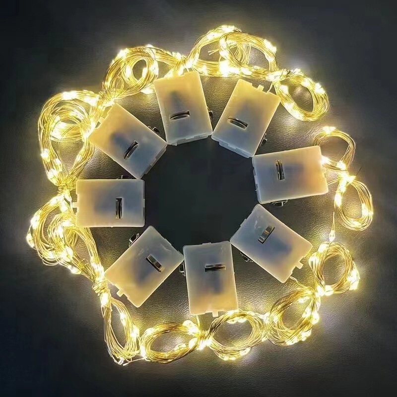 Small white box LED lights birthday flowers bouquet gift box cake stall Christmas decoration atmosphere light manufacturers shipped