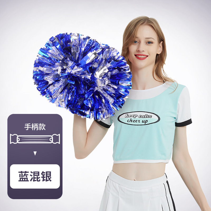 Flor bola de la flor porristas bola de la flor de la mano que sostiene la flor juegos de deportes mano que sostiene apoyos alegría apoyos en stock