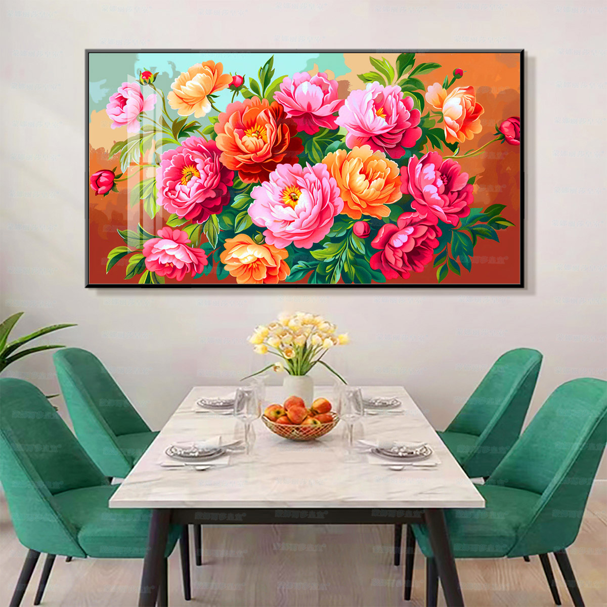 [Algodón de importación] Mona Lisa Real Cruz de bordado de flores flores ricas y lujosas image 3