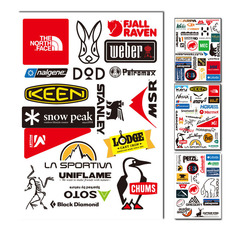Outdoor brand stickers, trendy brand stickers, camping supplies decoration stickers, refrigerator storage boxes, car waterproof stickers