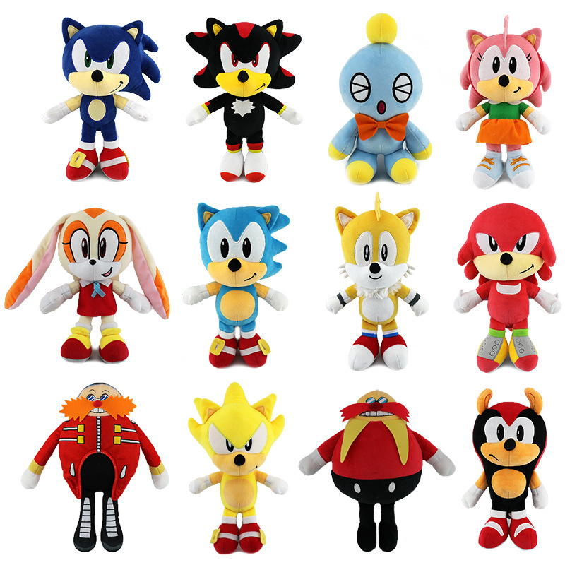 Cross-border Sonic Plush Toys Cross-border Hot Selling Q Edition Sonic Doll Sonic Chartars