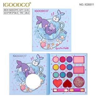 【Igoodco】Brand Source Factory 13064664661-14 Color Eye Shadow Palette Cosmetics Cute Cartoon