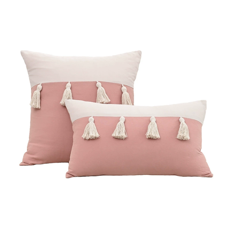 Retro cotton pillow, pillowcase, sofa for bed, American style