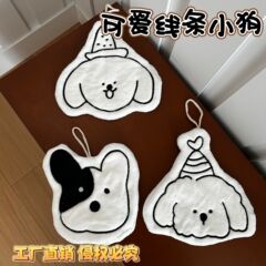 シンプルな吸水タオル掛けの手拭きタオルは、かわいい韓国綿の小さなタオルトイレの手拭きタオルを厚くします