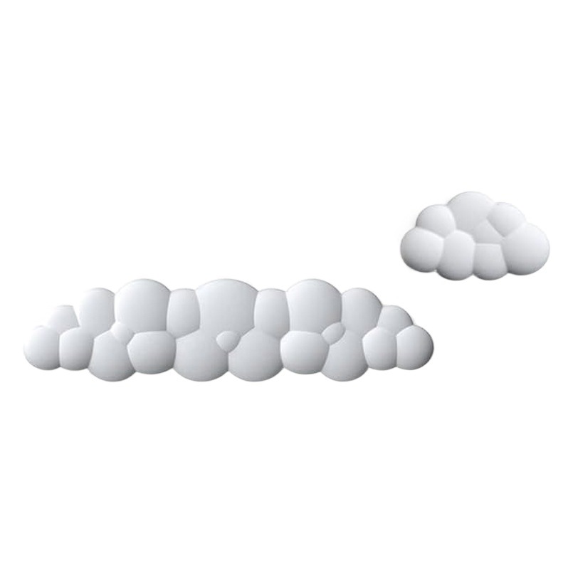 Nuevo producto transfronterizo, teclado de nube, reposamanos, reposamanos, cuero, escritorio antideslizante, soporte de muñeca para mecanografía de oficina, reposamanos para teclado