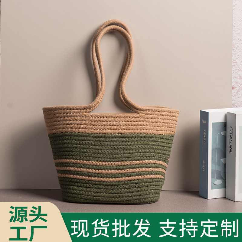 Bolsas de mano de mujer, bolsas de tejido de cordón, bolsas TOT 2024, nuevas bolsas de gran capacidad, bolsas de hombro, bolsas de cesta