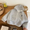 Jacket with hood with zipper
