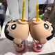 Crayon Small New Same Style Water Cup tritan Girl High Color Value Straw Cup Student Cute 2025 New Style Water Cup