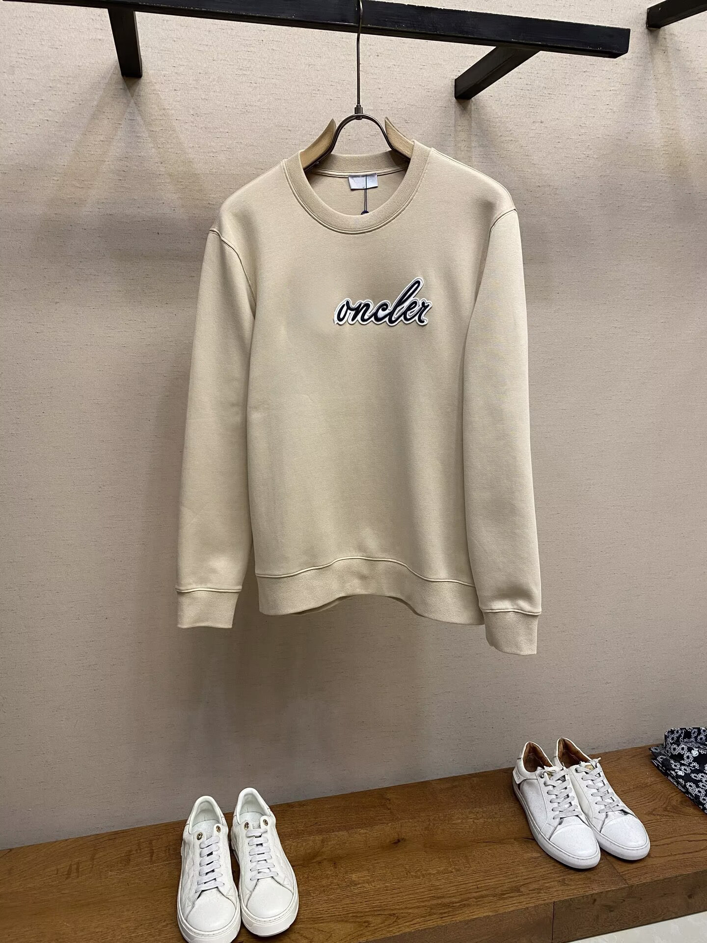 Correct Version European Goods 25 Autumn and Winter Men's Round Neck Sweatshirt High-Definition First-Hand Supply Mc Mongolian Style Long-Sleeved t