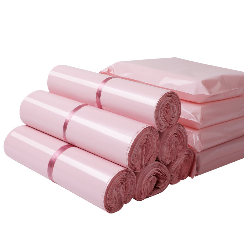 High and Low Pressure Mixed Delivery Bags, Plastic Bags, Pink Shipping Waterproof Packing Bags, Express Delivery Packaging Bags, Mailing Logistics Bags