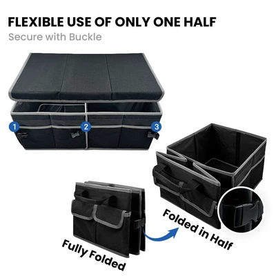 Car storage bag/box – Black and Gray Car Storage